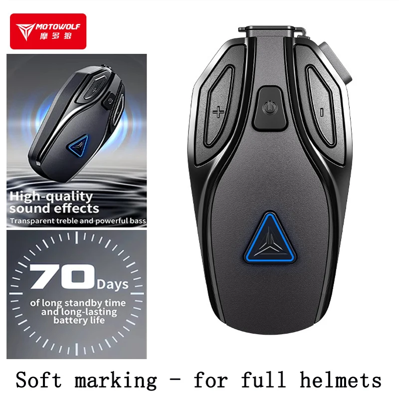 Full Face Motorcycle Helmet With Bluetooth - Auriculares Bluetooth para casco de motocicleta,