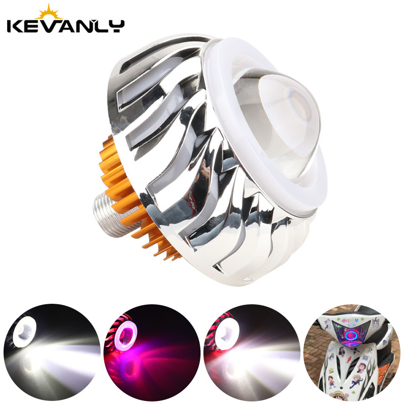 Faro de motocicleta y coche, d - Universal Motorcycle Led Headlight Projector reseña y precio