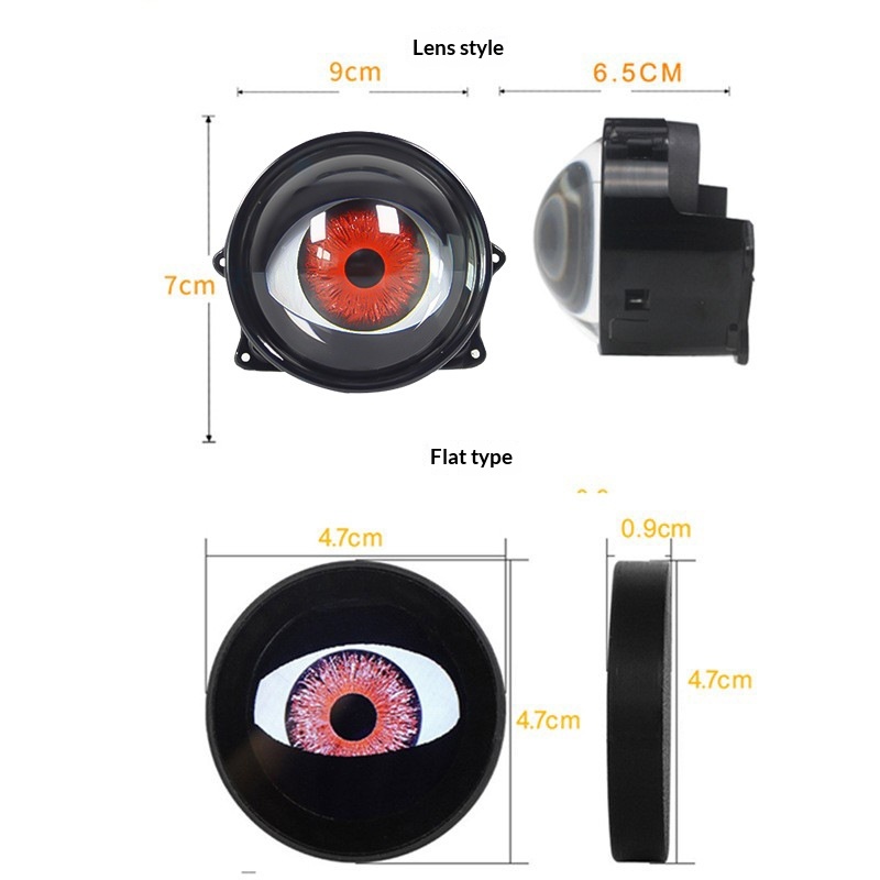 Faro LED con diseño de ojo de  - Universal Motorcycle Led Headlight Projector reseña y precio
