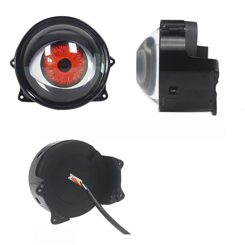 Faro LED con diseño de ojo de  - Universal Motorcycle Led Headlight Projector reseña y precio